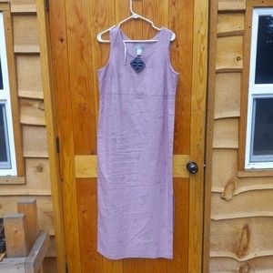 Urban Works Vintage Linen Blend Sheath Dress | Long Straight Dress |
